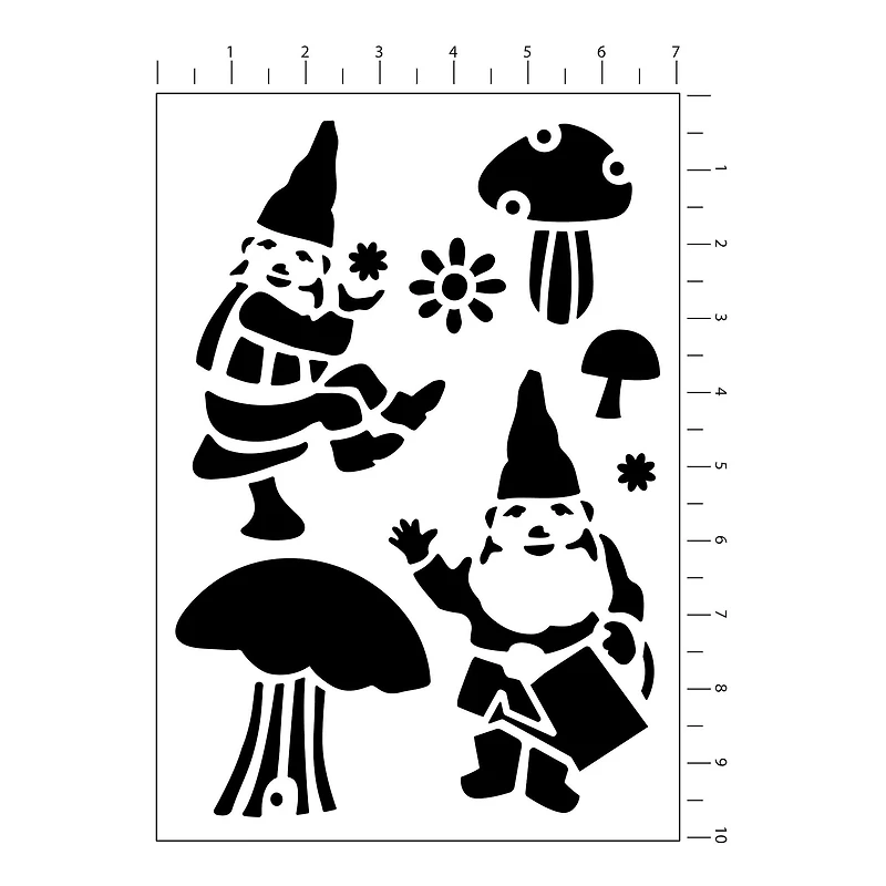 Gnome Stencils by Craft Smart®, 7" x 10"