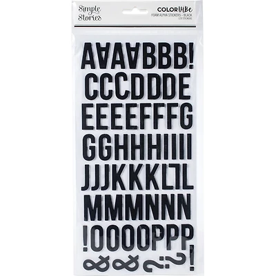 Simple Stories Color Vibe Foam Alpha Stickers