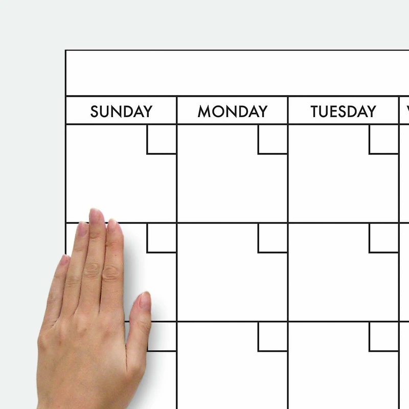 RoomMates Basics Dry Erase Calendar Peel & Stick Wall Decal