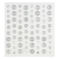 12 Packs: 72 ct. (864 total) Glitter Rhinestone Stickers by Recollections™