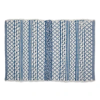 DII® Stonewash Blue & White Hand-Loomed Paper Chindi Rug, 2ft. x 3ft.