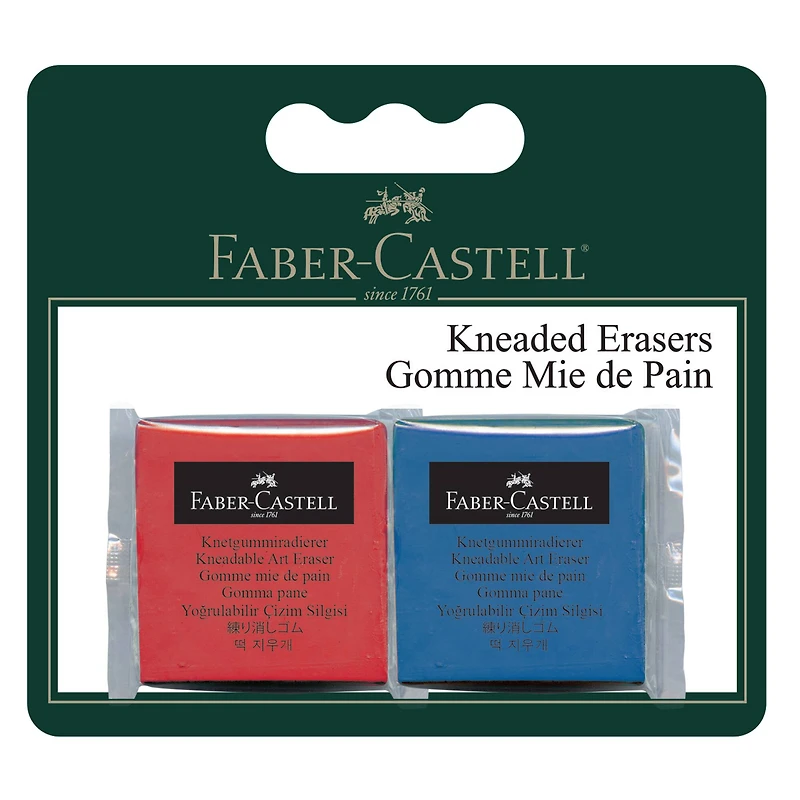 Faber-Castell® Red & Blue Kneaded Erasers Set