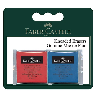 Faber-Castell® Red & Blue Kneaded Erasers Set