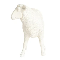 Hello Honey® 6.75" Long White Pastoral Elegance Sheep Taper Candle Holder