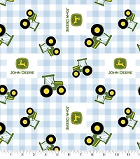 John Deere® Nursery Plaid Cotton Fabric