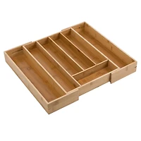 Honey Can Do Expandable Medium Bamboo Silverware Drawer Organizer