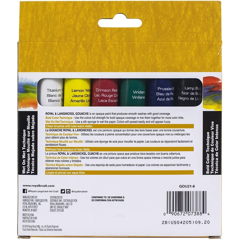 Royal & Langnickel® Essentials™ Gouche Paint Set