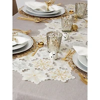 DII® 108" Snowflakes Embroidered Table Runner