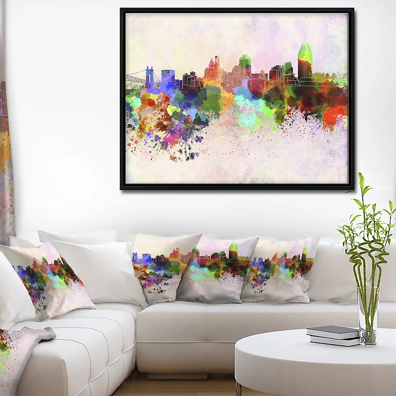 Designart - Cincinnati Skyline