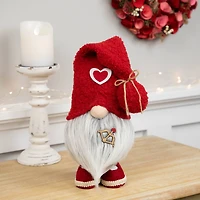 19.5" Valentine's Day Gnome Figurine with Bow & Arrow