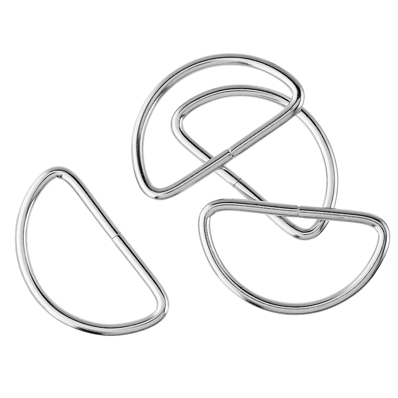 12 Packs: 4 ct. (48 total) 1.5" Metal D-Rings by Loops & Threads™