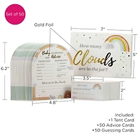 Kate Aspen Boho Rainbow Baby Advice Card & Baby Shower Game Set