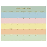 TF Publishing 2025 Super Stripe Monthly Blotter Desk Pad Calendar