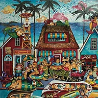 Hart Puzzles Bathtub Beach by Jennifer Garant 1,000 Piece Jigsaw Puzzle