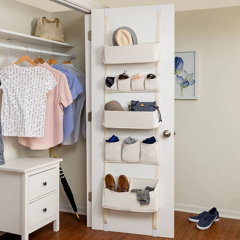 Honey Can Do Natural 10-Pocket Over-The-Door Organizer