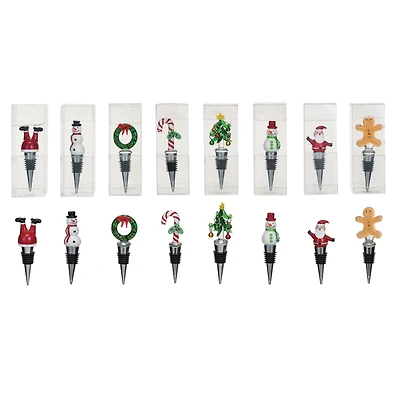 Hello Honey® Holiday Icon Wine Stopper Set