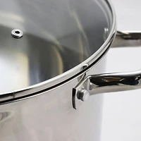 Oster Adenmore 16qt. Stainless Steel Stock Pot With Tempered Glass Lid