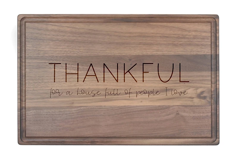 Thankful for this House 17" x 11" Walnut Cutting Board