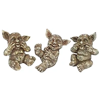 Design Toscano 6.5" Holy Terrors Gremlin Gargoyle Statue Set