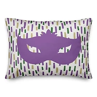 Mardi Gras Confetti Throw Pillow
