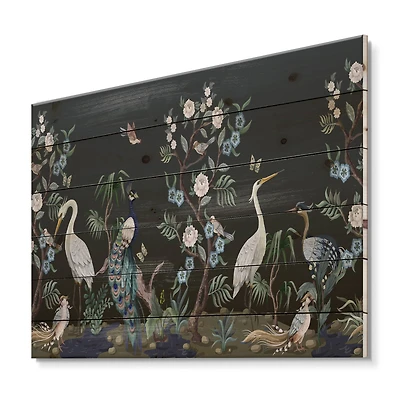 Designart - Chinoiserie With Birds and Peonies IV