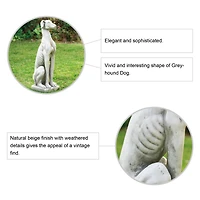 Glitzhome® 32" Sitting Dog Garden Statue