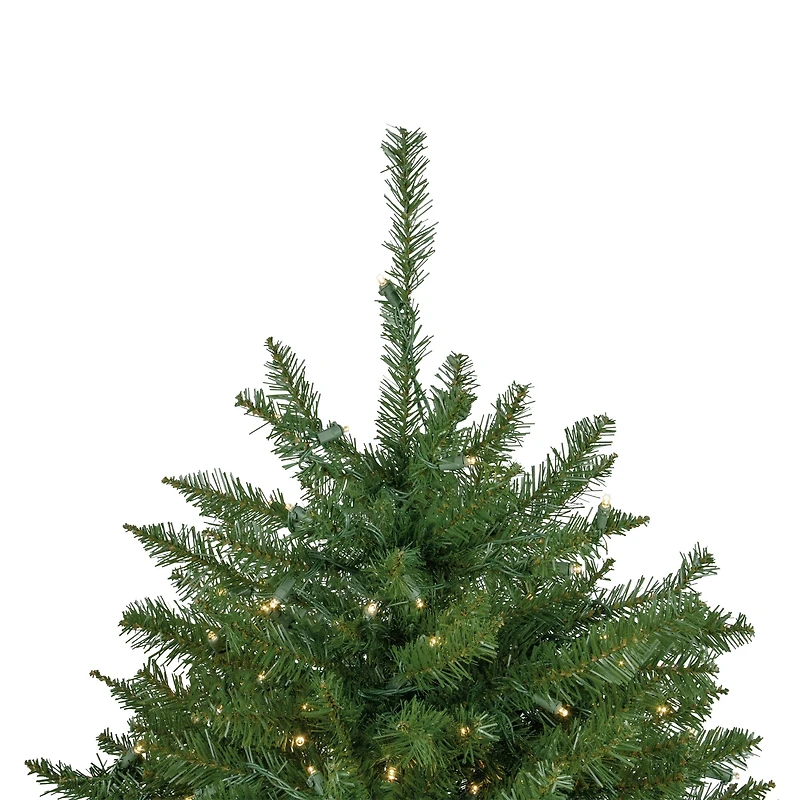7.5ft. Pre-Lit Rockwood Pine Artificial Christmas Tree, Clear LED Lights