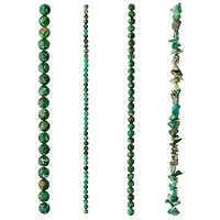Green Jasper Stone Mix Beads by Bead Landing™