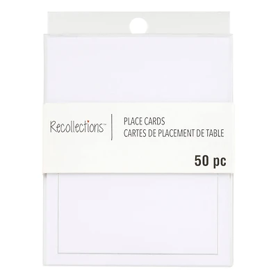 12 Packs: 50 ct. (600 total) Silver Trim Place Cards by Recollections™