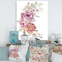 Designart - Bouquet Of Pink and Purple Flowers III