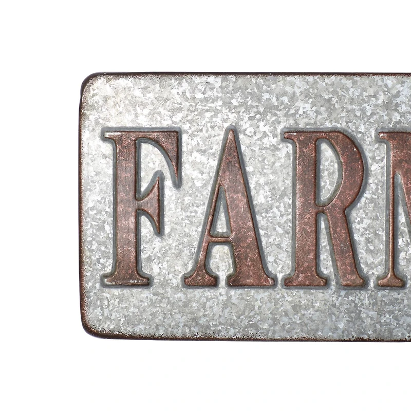 36" Gray Metal Farmhouse Sign Wall Décor