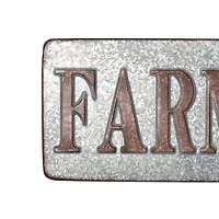 36" Gray Metal Farmhouse Sign Wall Décor