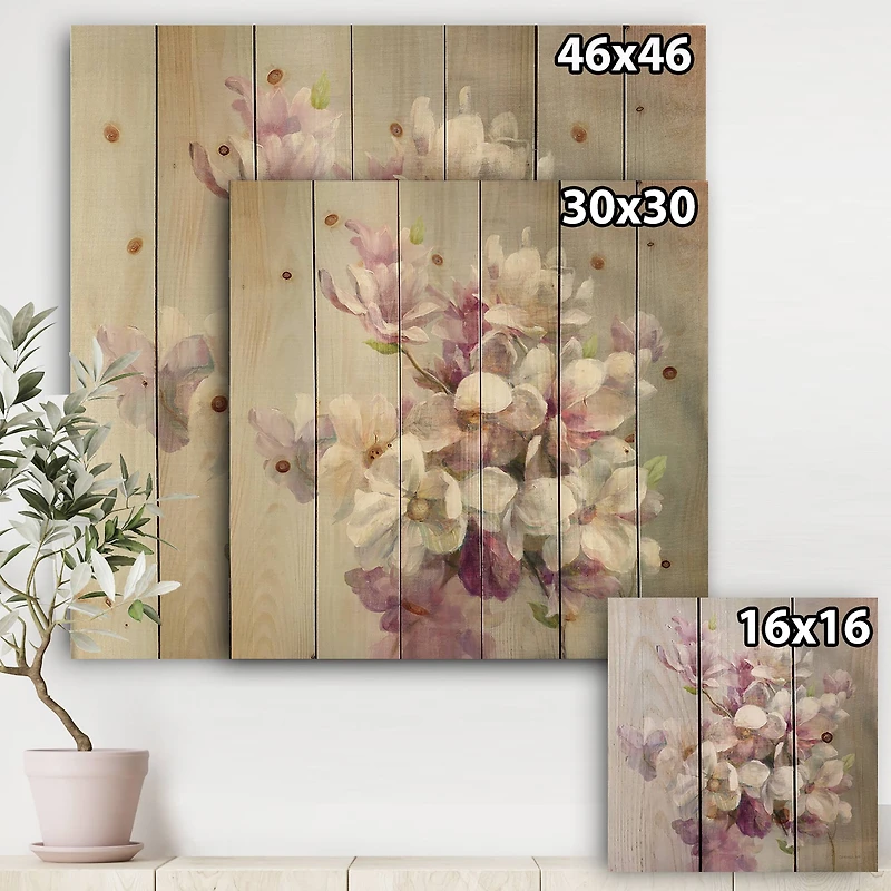 Designart - Pink Magnolia Flowers