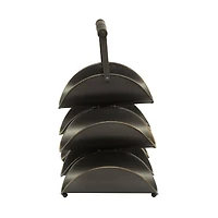 The Novogratz 15" Black Metal Industrial Wine Rack