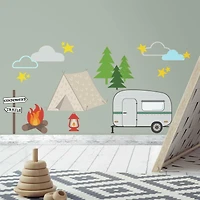RoomMates Camping Peel & Stick Wall Decals