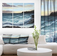 Designart - Ocean Waves at Seashore