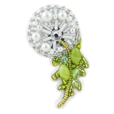 Crystal Art Beadwork Dandelion Brooch Kit