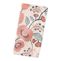 Pink Navy Floral 10" x 10" Cotton Twill Napkin