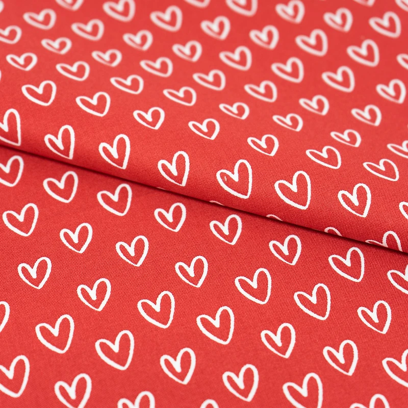 SINGER Red Heart Fat Quarter Ringspun Cotton Fabric