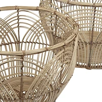 Hello Honey® Natural Handmade Decorative Rattan Basket Set