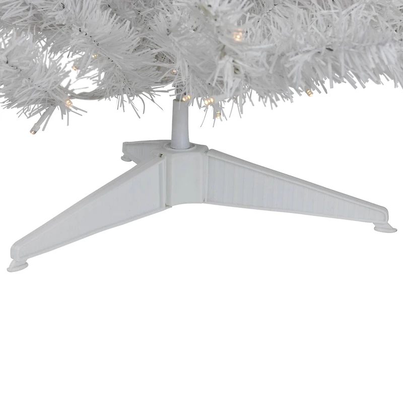 3ft. Pre-Lit White Pine Artificial Christmas Tree, Clear LED Lights