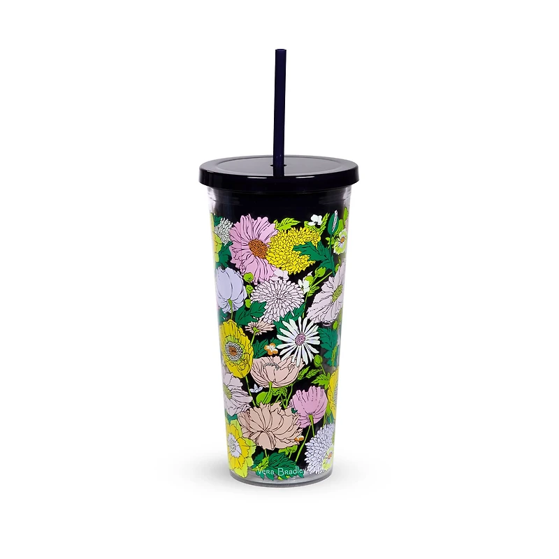 Vera Bradley® 24oz. Bloom Boom Double Wall Tumbler with Straw