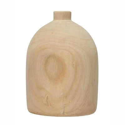 Hello Honey® 13" Decorative Paulownia Wood Vase