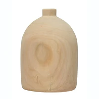 Hello Honey® 13" Decorative Paulownia Wood Vase