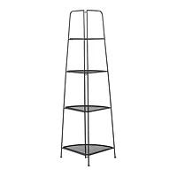 Black Iron Contemporary Bakers Rack, 27" x 22" x 16"