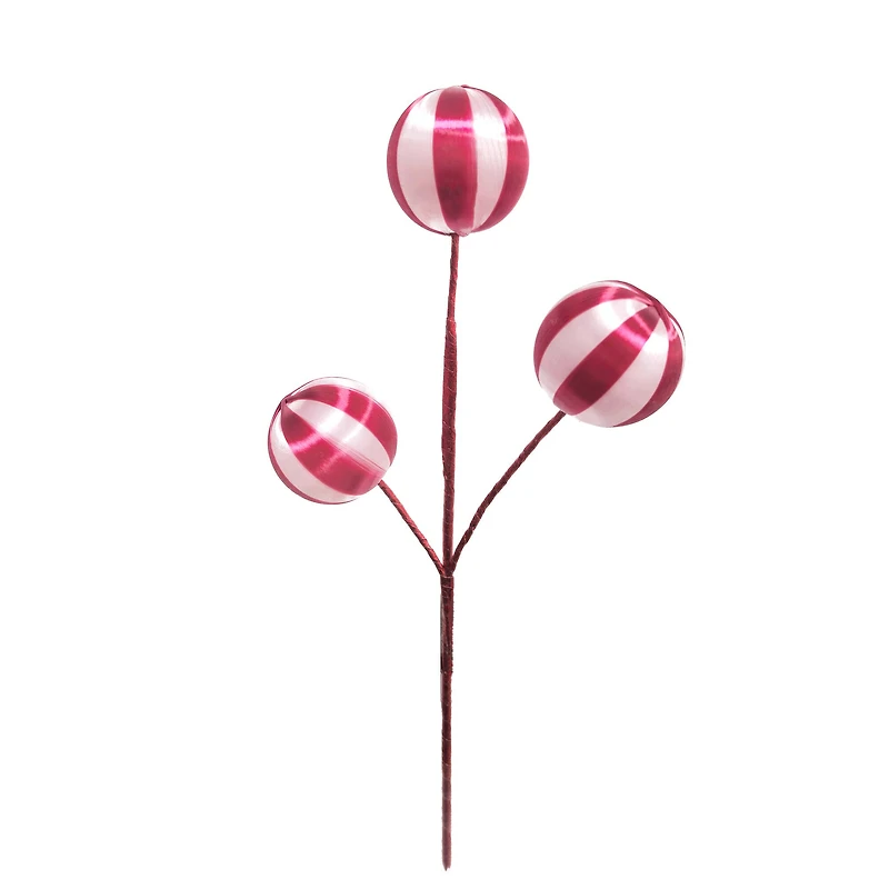 12" Red & Light Pink Twine Ball Pick by Ashland®