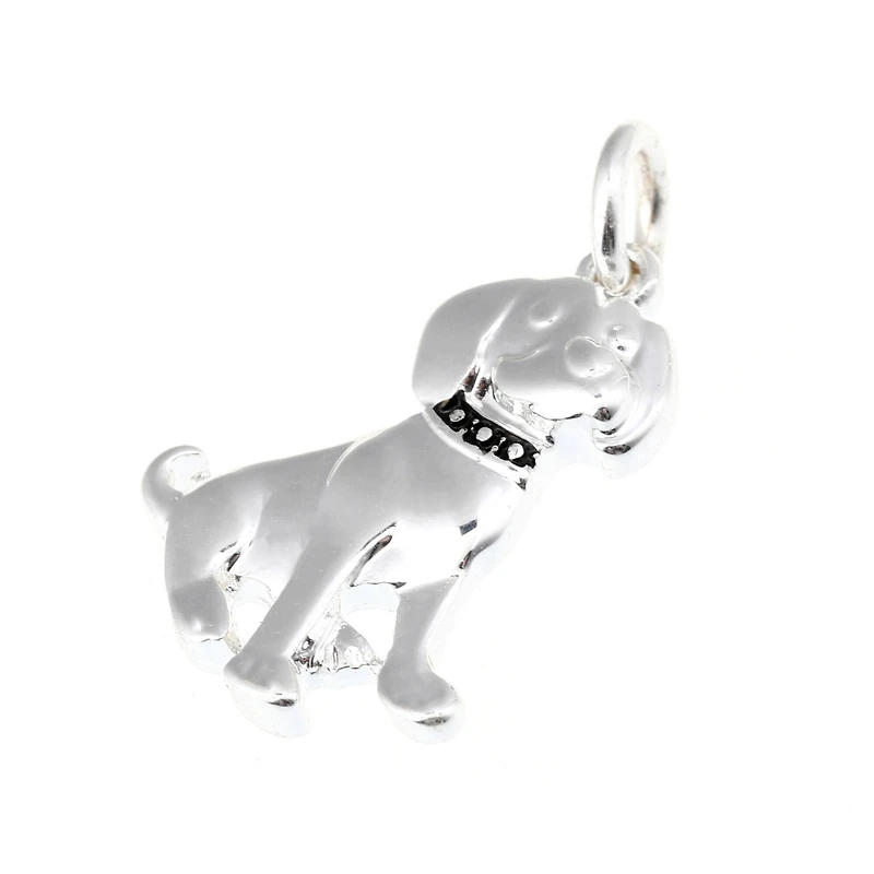 Silver Plated Dog Charm by Bead Landing™