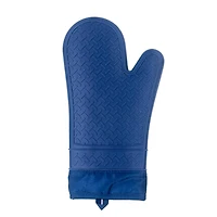 12.75" Blue Silicone Oven Mitt by Makery™