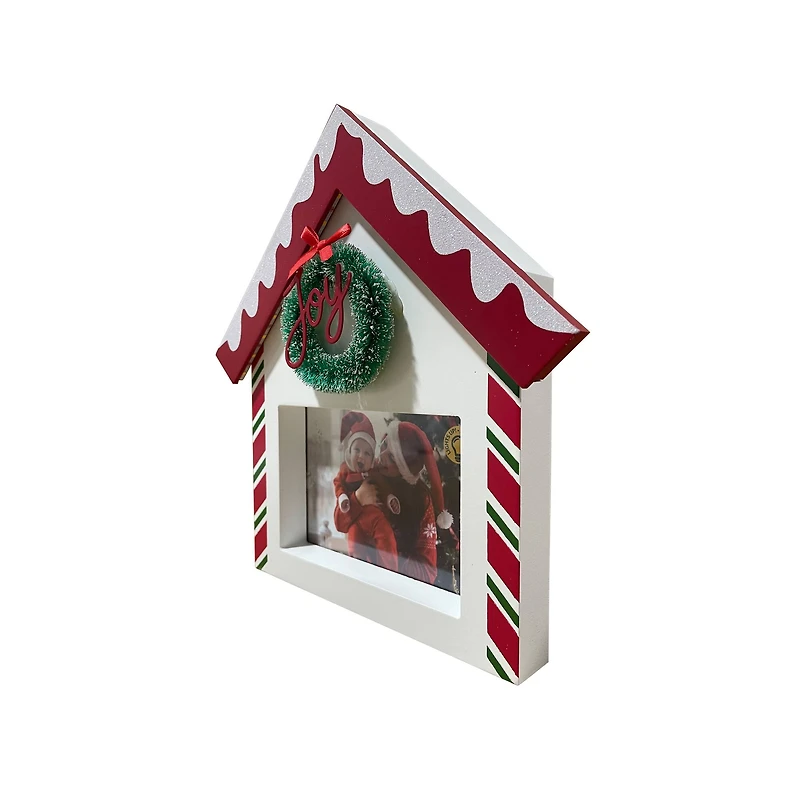 4" x 6" Peppermint House Light-Up Tabletop Frame by Studio Décor®