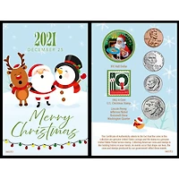 Santa Year To Remember 2021 Coin Christmas Card